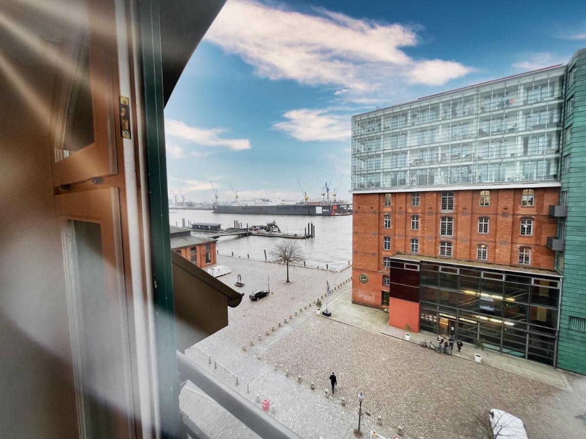 Loft-Panoramablick-Hafen & Elbe! Appartement Hamburg-Harburg Buitenkant foto