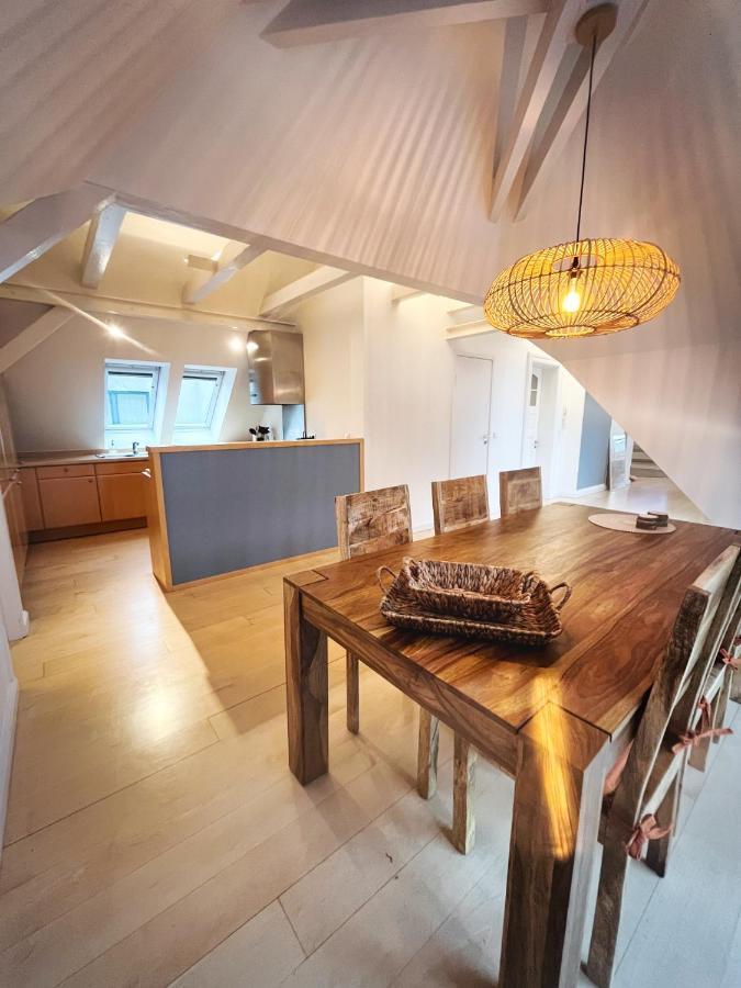 Loft-Panoramablick-Hafen & Elbe! Appartement Hamburg-Harburg Buitenkant foto
